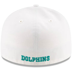 Miami Dolphins New Era Omaha Low Profile 59FIFTY Fitted Hat - White - NFL