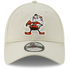 Cleveland Browns New Era Historic Playmaker 9TWENTY Adjustable Hat - Khaki - NFL