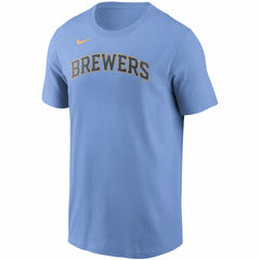 Christian Yelich Milwaukee Brewers Nike Name & Number T-Shirt Online