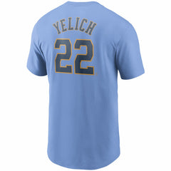 Christian Yelich Milwaukee Brewers Nike Name & Number T-Shirt Online