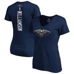 Fanatics Zion Williamson New Orleans Pelicans Women's 2019 NBA Draft Playmaker Name & Number V-Neck T-Shirt Navy