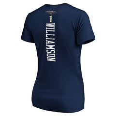 Fanatics Zion Williamson New Orleans Pelicans Women's 2019 NBA Draft Playmaker Name & Number V-Neck T-Shirt Navy