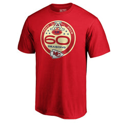 Kansas City Chiefs 60th Season Logo T-Shirt - Red - NFL