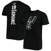 Fanatics Luka Samanic San Antonio Spurs Playmaker Name & Number Logo T-Shirt Black