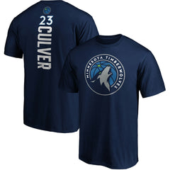 Fanatics Jarrett Culver Minnesota Timberwolves Playmaker Name & Number Logo T-Shirt Navy