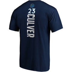 Fanatics Jarrett Culver Minnesota Timberwolves Playmaker Name & Number Logo T-Shirt Navy