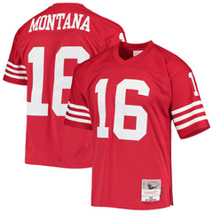 Joe Montana San Francisco 49ers Legacy Replica Jersey - Scarlet - Mitchell & Ness