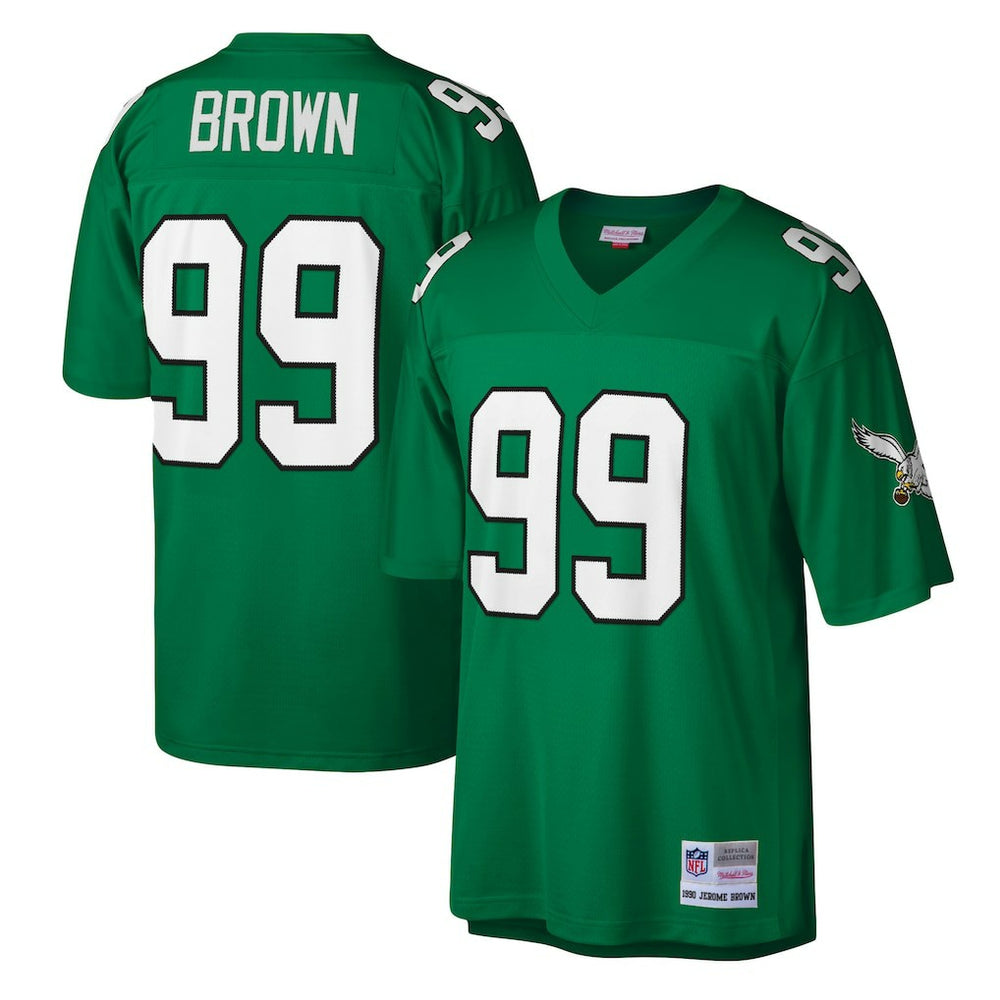 Jerome Brown Philadelphia Eagles Legacy Replica Jersey - Kelly Green - Mitchell & Ness