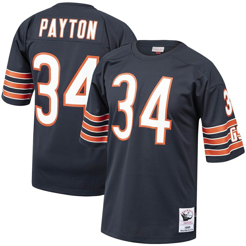 Walter Payton Chicago Bears 1985 Authentic Throwback Retired Player Jersey - Navy - Mitchell & Ness