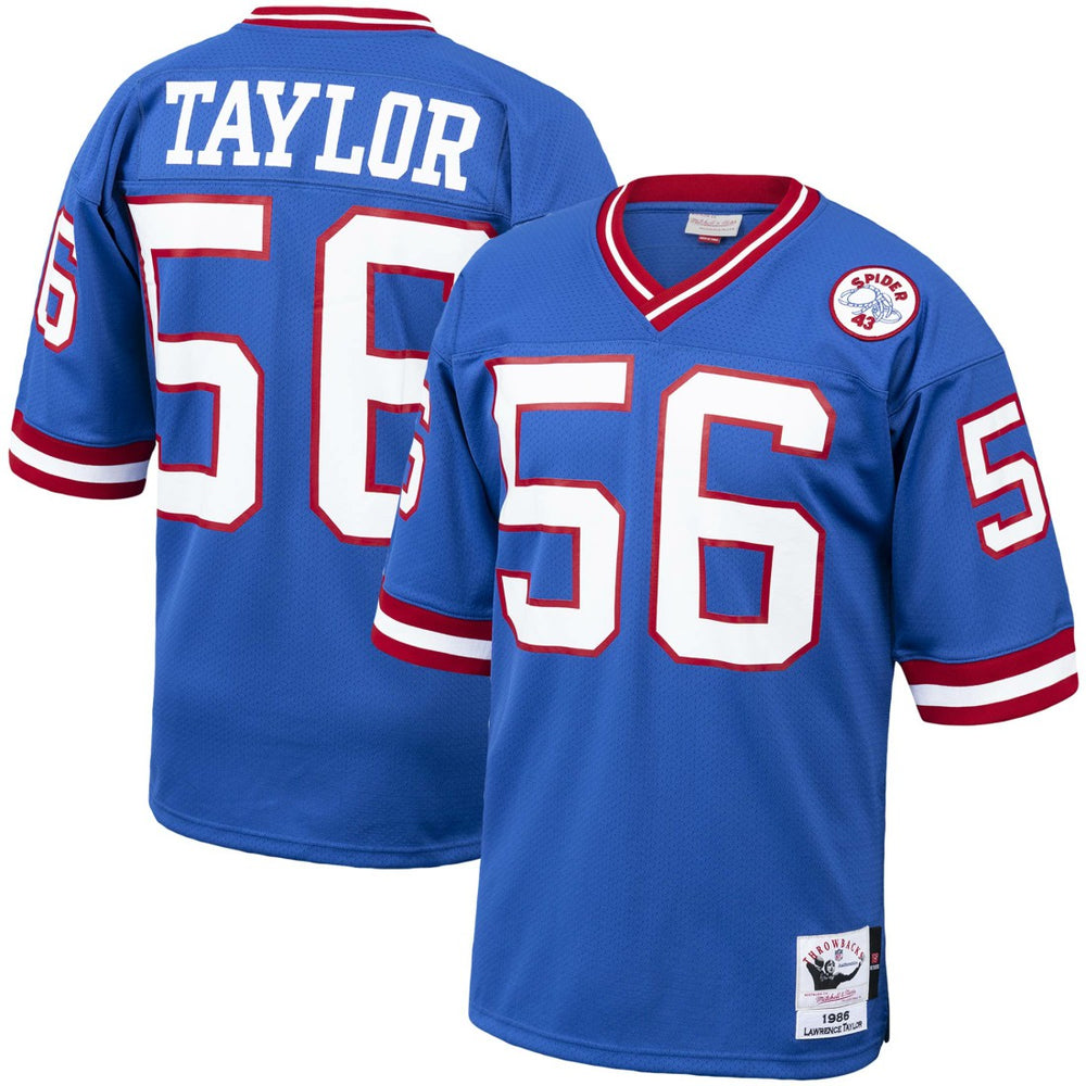 Lawrence Taylor New York Giants 1986 Authentic Throwback Retired Player Jersey - Royal - Mitchell & Ness