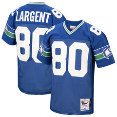 Steve Largent Seattle Seahawks 1985 Authentic Throwback Retired Player Jersey - Royal - Mitchell & Ness