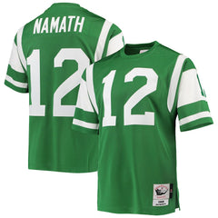 Joe Namath New York Jets 1968 Authentic Throwback Retired Player Jersey - Green - Mitchell & Ness