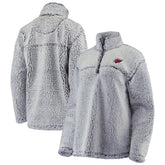 Arizona Cardinals G-III 4Her by Carl Banks Women's Sherpa Quarter-Zip Pullover Jacket - Gray - NFL