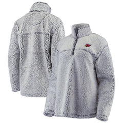 Arizona Cardinals G-III 4Her by Carl Banks Women's Sherpa Quarter-Zip Pullover Jacket - Gray - NFL
