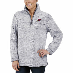 Arizona Cardinals G-III 4Her by Carl Banks Women's Sherpa Quarter-Zip Pullover Jacket - Gray - NFL