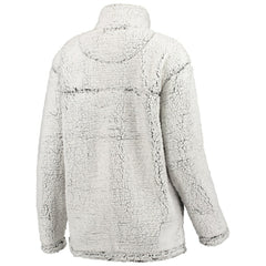 New Orleans Saints G-III 4Her by Carl Banks Women's Sherpa Quarter-Zip Pullover Jacket - Gray - NFL