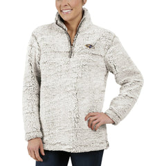Baltimore Ravens G-III 4Her by Carl Banks Women's Sherpa Quarter-Zip Pullover Jacket - Gray - NFL