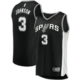 Fanatics Keldon Johnson San Antonio Spurs Fast Break Replica Jersey Black Icon Edition