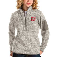 Washington Nationals Antigua Women's Fortune Quarter-Zip Pullover Jacket Discount