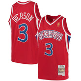 Mitchell & Ness Allen Iverson Philadelphia 76ers Youth 1996/97 Hardwood Classics Swingman Throwback Jersey Red