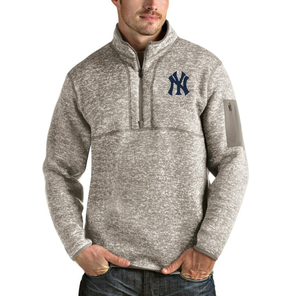 New York Yankees Antigua Fortune Quarter-Zip Pullover Jacket for sale