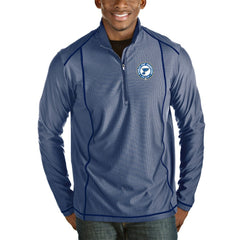 St. Louis Blues Antigua 2019 Stanley Cup Champions Tempo Quarter-Zip Pullover Jacket - Royal/Heather Gray | NHL Clearance