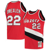 Mitchell & Ness Clyde Drexler Portland Trail Blazers 1983/84 Hardwood Classics Swingman Jersey Red