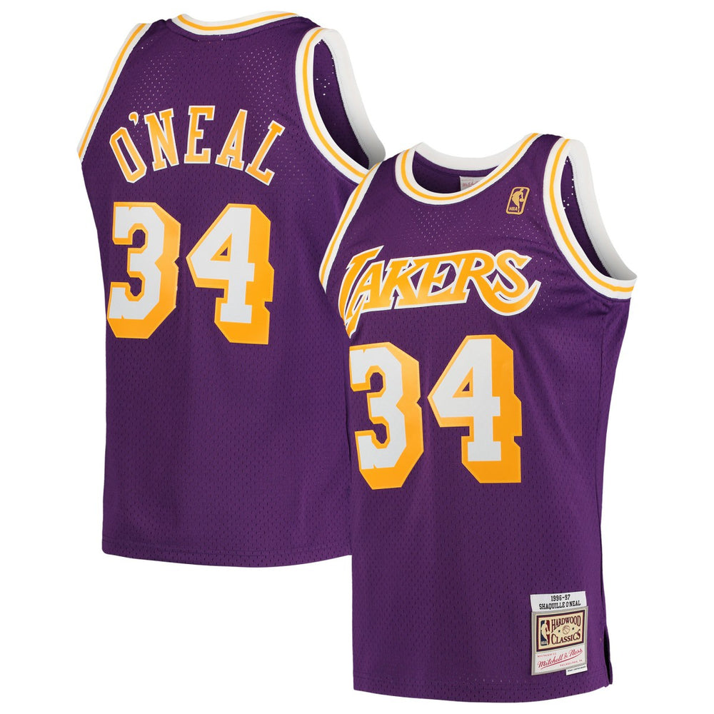 Mitchell & Ness Shaquille O'Neal Los Angeles Lakers Hardwood Classics Swingman Jersey Purple