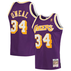 Mitchell & Ness Shaquille O'Neal Los Angeles Lakers Hardwood Classics Swingman Jersey Purple