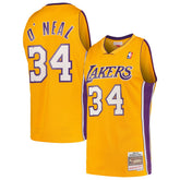 Mitchell & Ness Shaquille O'Neal Los Angeles Lakers Hardwood Classics Swingman Jersey Gold