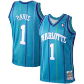 Mitchell & Ness Baron Davis Charlotte Hornets 1999/00 Hardwood Classics Swingman Jersey Teal