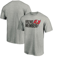 Tampa Bay Buccaneers Krewe Member T-Shirt - Heathered Gray - NFL