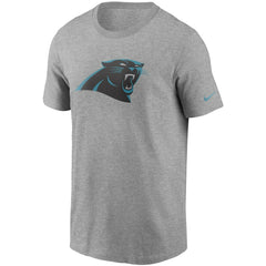 Carolina Panthers Primetime Logo Essential T-Shirt - Heather Gray - Nike