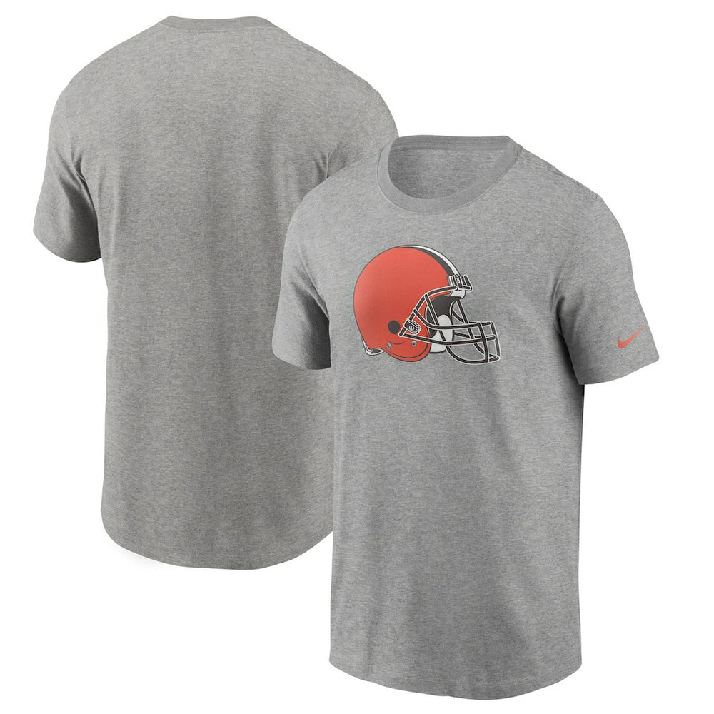 Cleveland Browns Primetime Logo Essential T-Shirt - Heather Gray - Nike