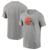 Cleveland Browns Primetime Logo Essential T-Shirt - Heather Gray - Nike