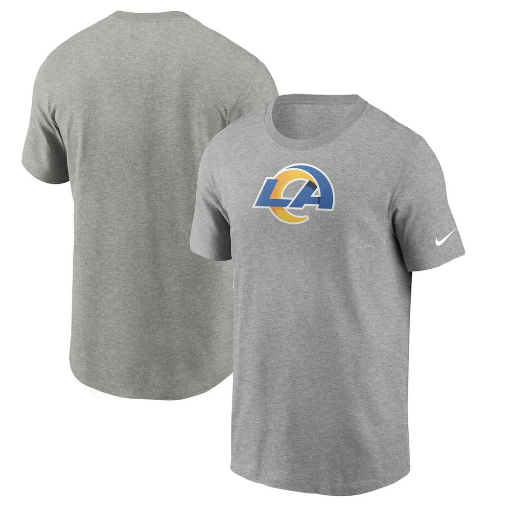 Los Angeles Rams Primetime Logo Essential T-Shirt - Heather Gray - Nike
