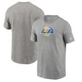 Los Angeles Rams Primetime Logo Essential T-Shirt - Heather Gray - Nike