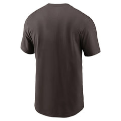 Cleveland Browns Primetime Logo Essential T-Shirt - Brown - Nike