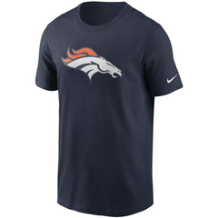 Denver Broncos Primetime Logo Essential T-Shirt - Navy - Nike