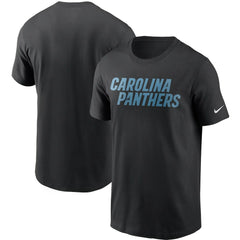 Carolina Panthers Team Wordmark T-Shirt - Black - Nike