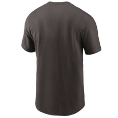 Cleveland Browns Team Wordmark T-Shirt - Brown - Nike