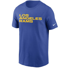 Los Angeles Rams Team Wordmark T-Shirt - Royal - Nike