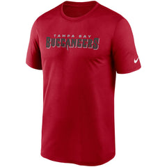 Tampa Bay Buccaneers Wordmark Legend Performance T-Shirt - Red - Nike