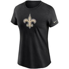 New Orleans Saints Women's Logo Essential T-Shirt - Black - Nike