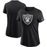 Las Vegas Raiders Women's Logo Essential T-Shirt - Black - Nike
