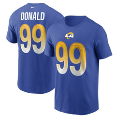 Aaron Donald Los Angeles Rams Name & Number T-Shirt - Royal - Nike