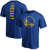 Stephen Curry Golden State Warriors Playmaker Name & Number Team T-Shirt Royal