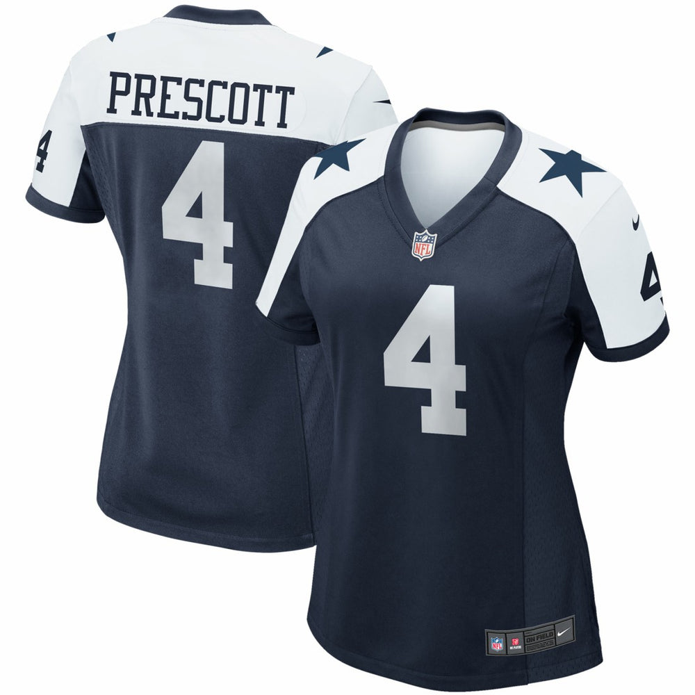 Dak Prescott Dallas Cowboys Women's Alternate Game Team Jersey - Navy - Nike