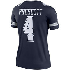 Dak Prescott Dallas Cowboys Women's Legend Player Performance Top - Navy - Nike