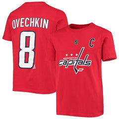 Alexander Ovechkin Washington Capitals Youth Player Name & Number T-Shirt - Red | NHL on sale
